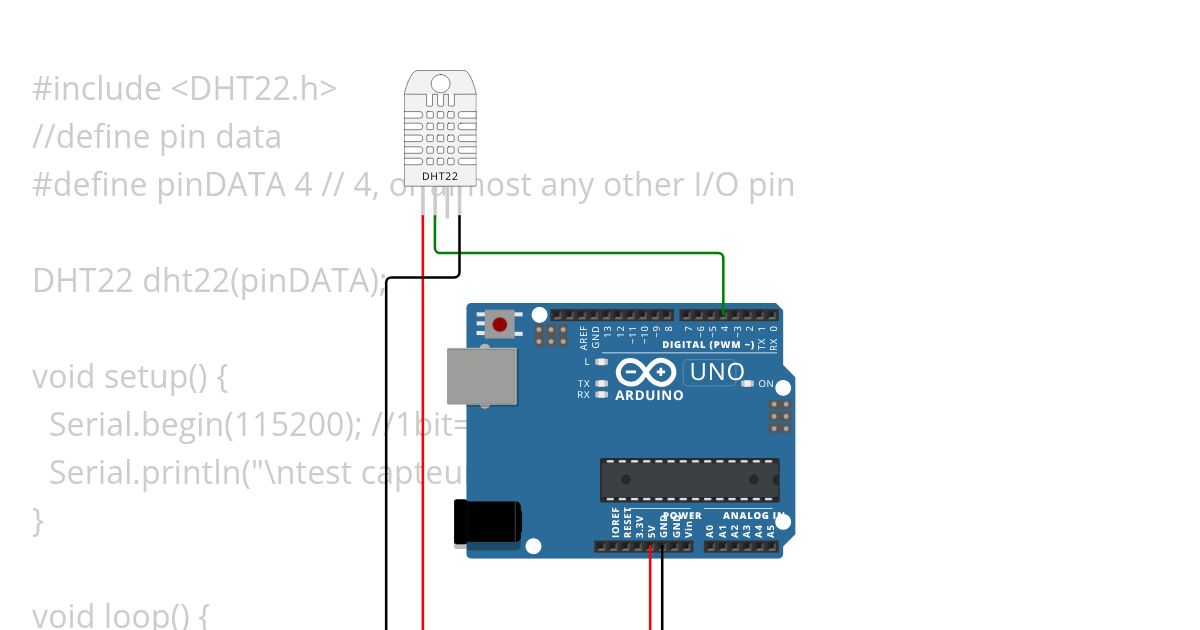 Arduino-DHT22 simulation