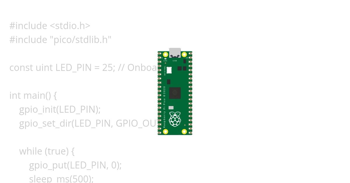 Pico Blink With C simulation