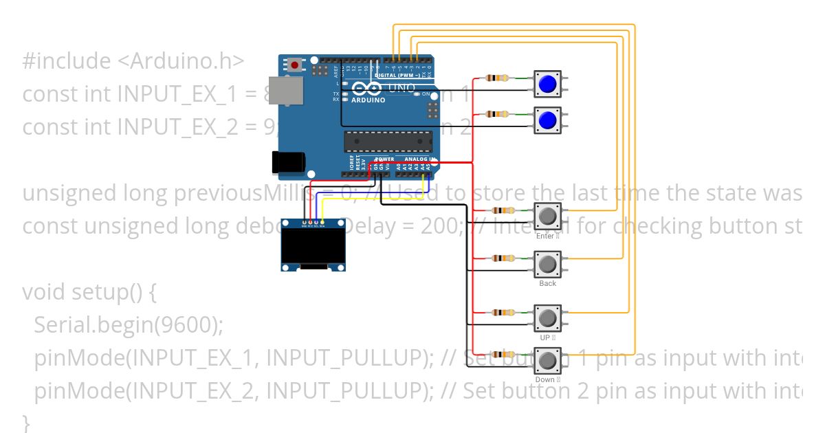test external inputs simulation