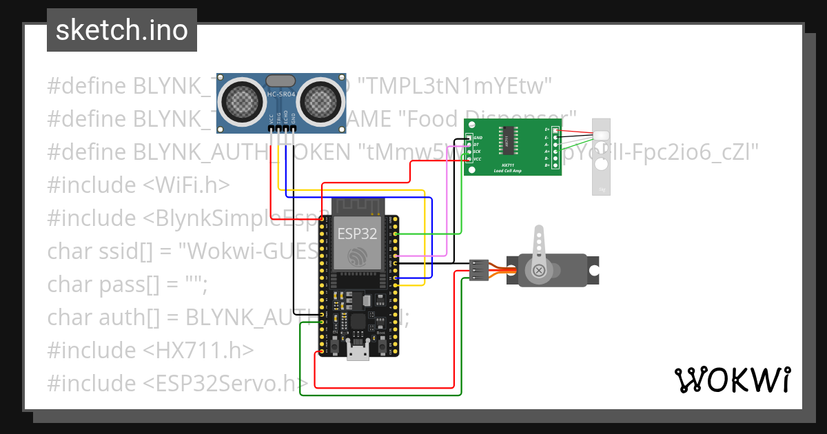 Practical 9 ESP32(Food Dispenser) Copy Wokwi ESP32, STM32, Arduino