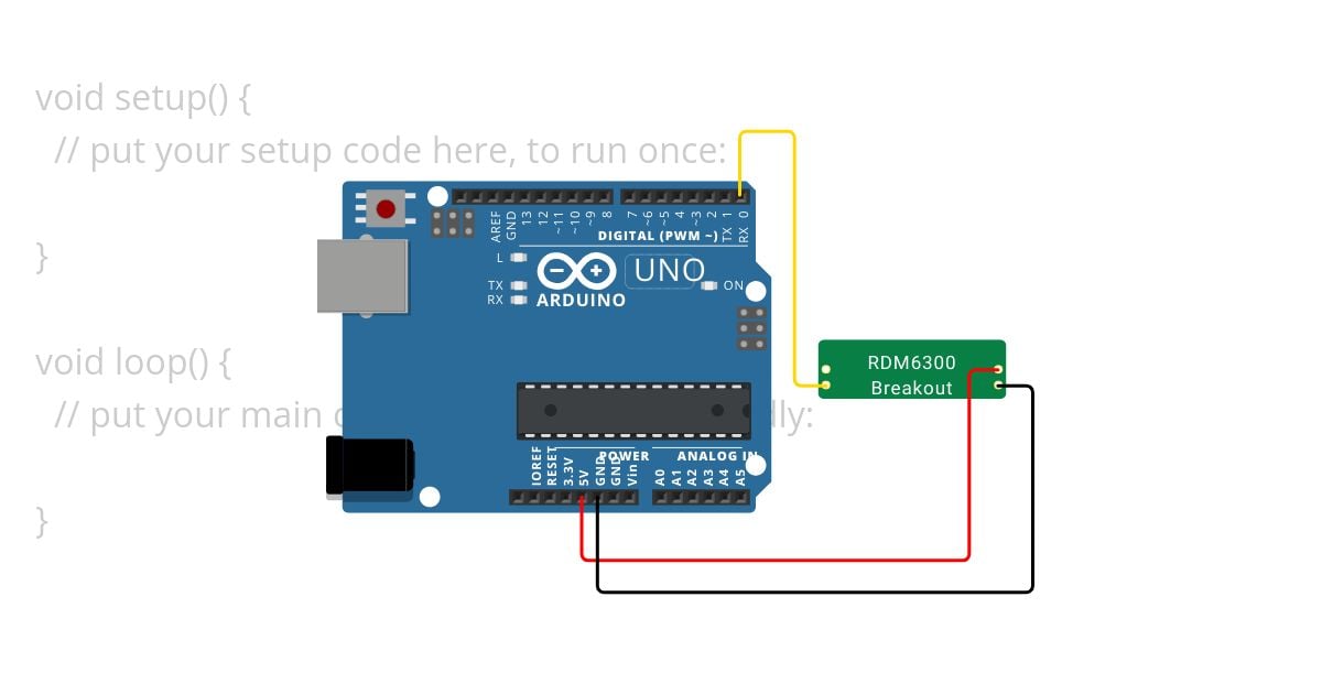 RDM6300 Chip example simulation