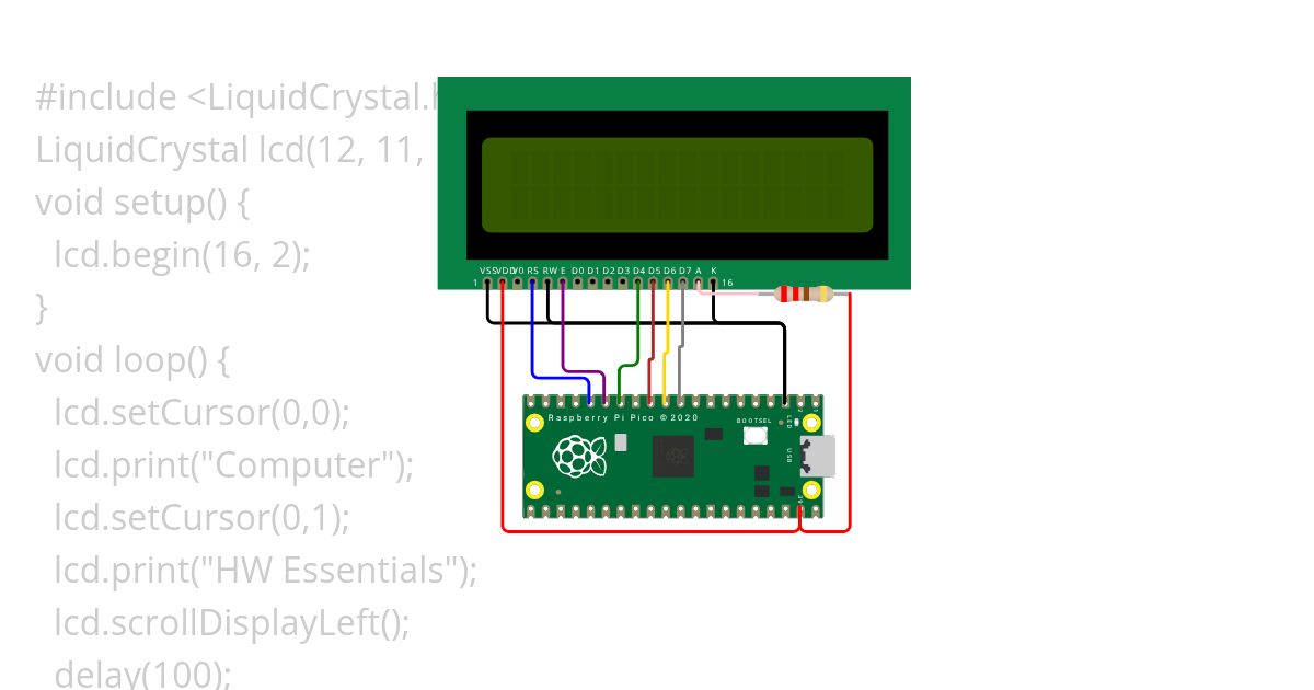 LCD simulation
