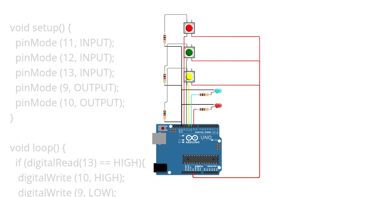 3 button simulation