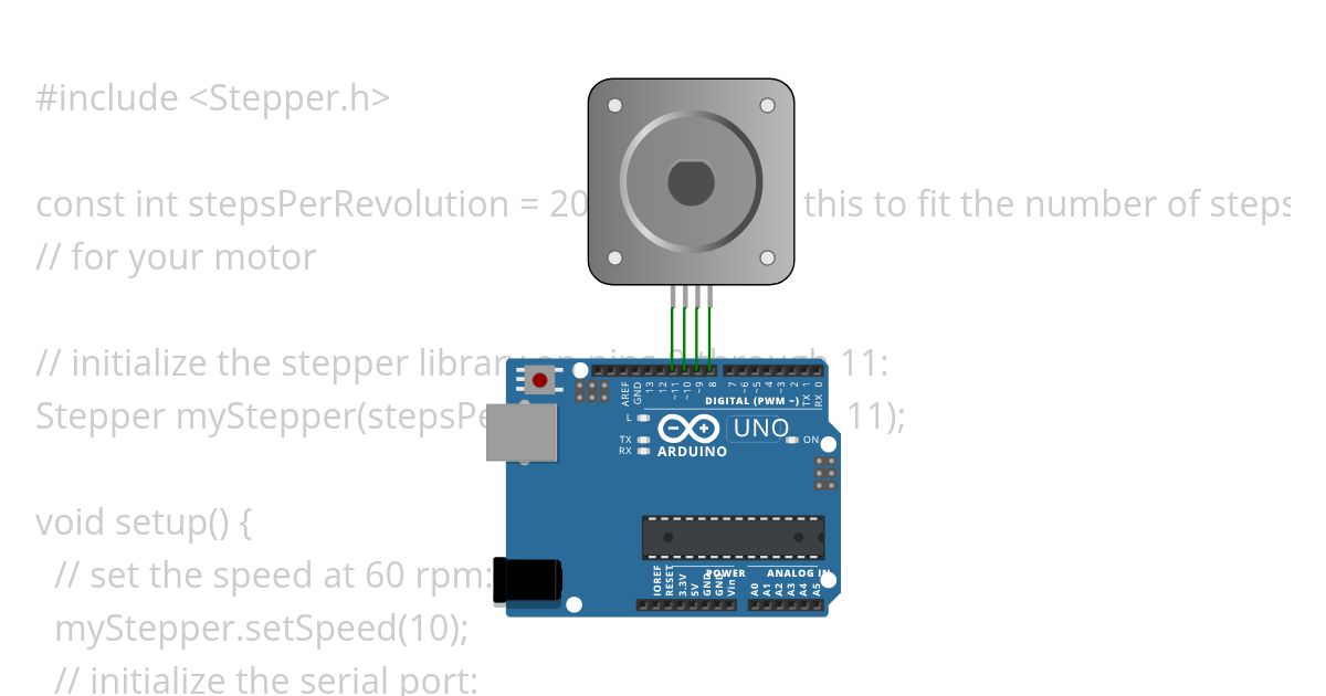 Steppermotor_arduino simulation