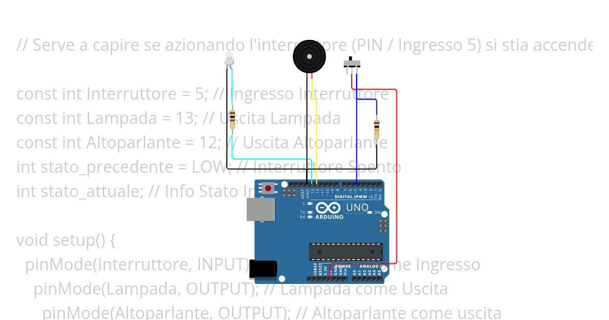 Progetto Lampada simulation