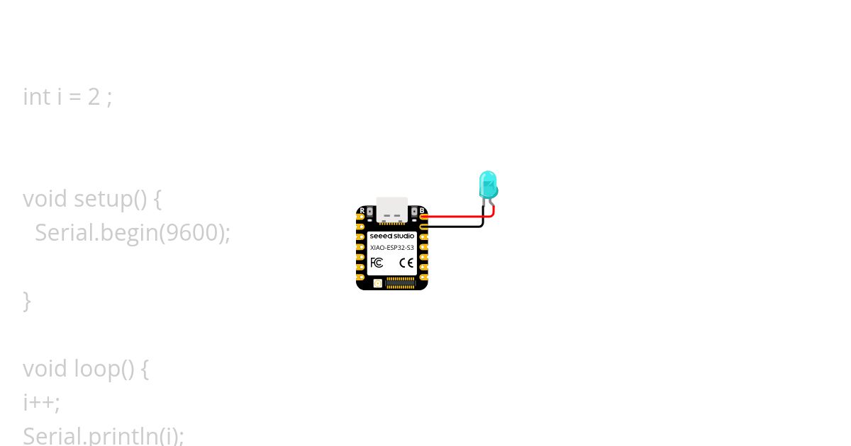 XIAO-ESP32-S3 counter  simulation