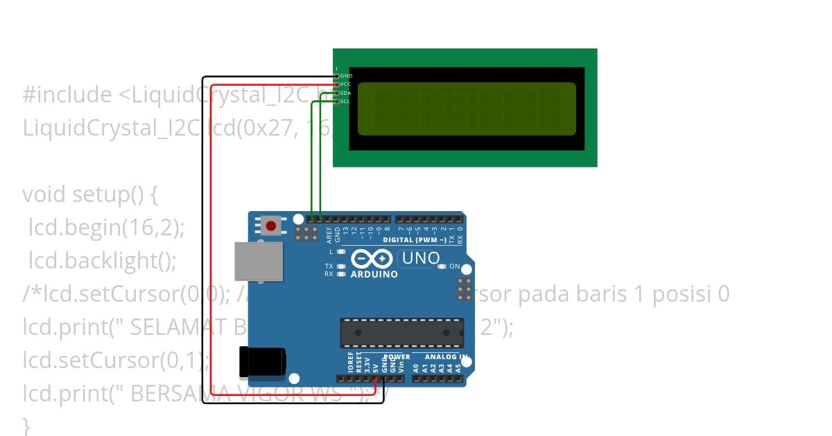 VIGOR ARDUINO LCD 2 simulation
