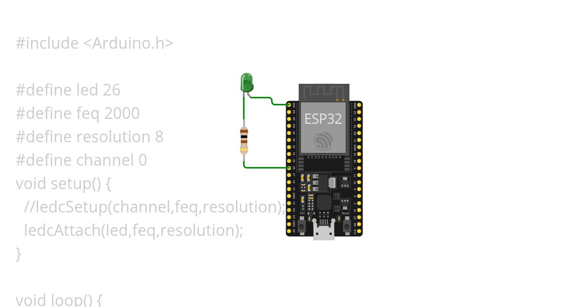 led pwm_ledc simulation