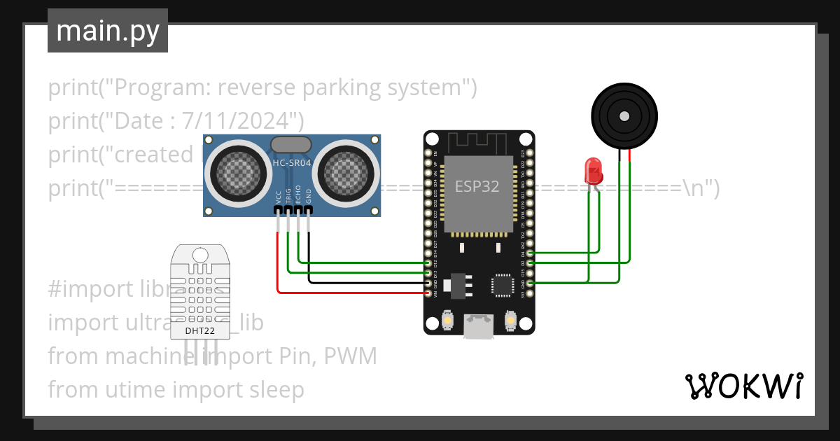 distance - Wokwi ESP32, STM32, Arduino Simulator