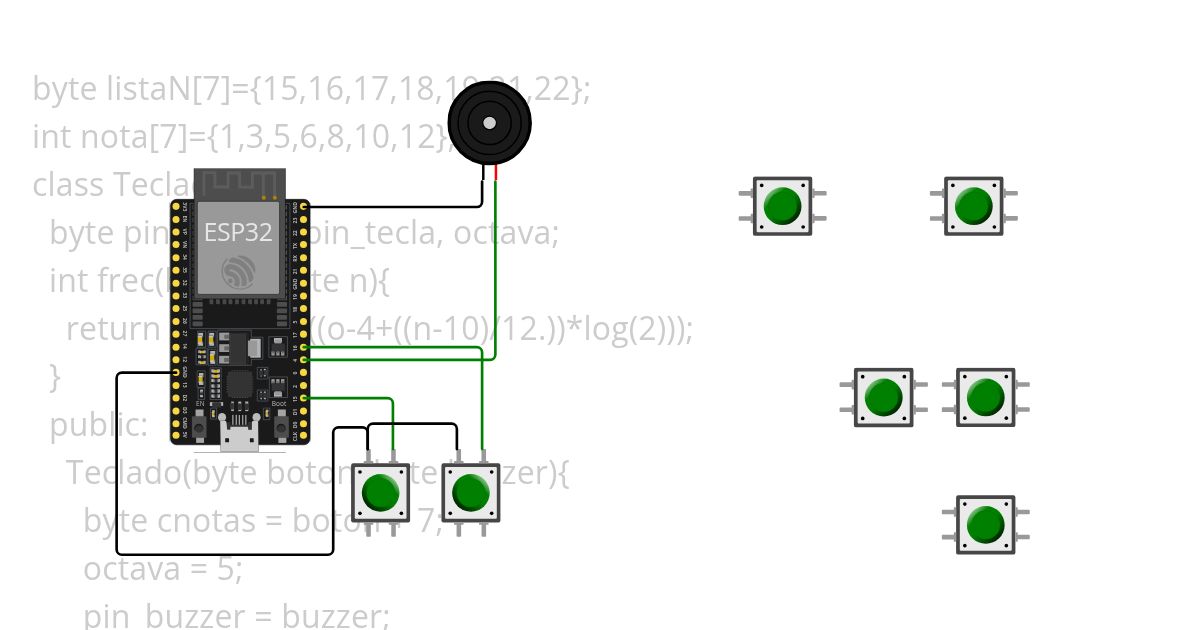 602_A Teclado Musical Arduino/C++ simulation