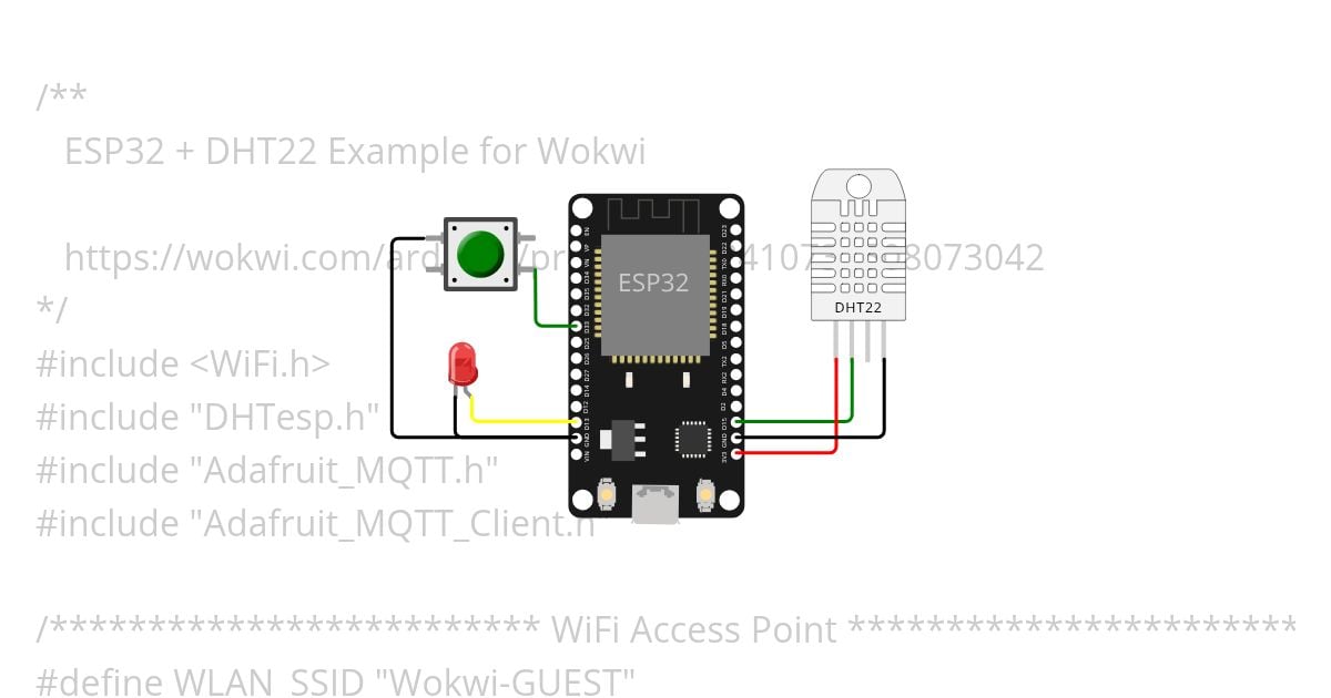 MQTT com Adafruit IO (two-way button state) simulation