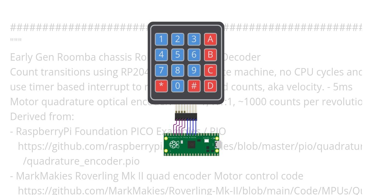 MicroPython PIO Keypad Copy simulation