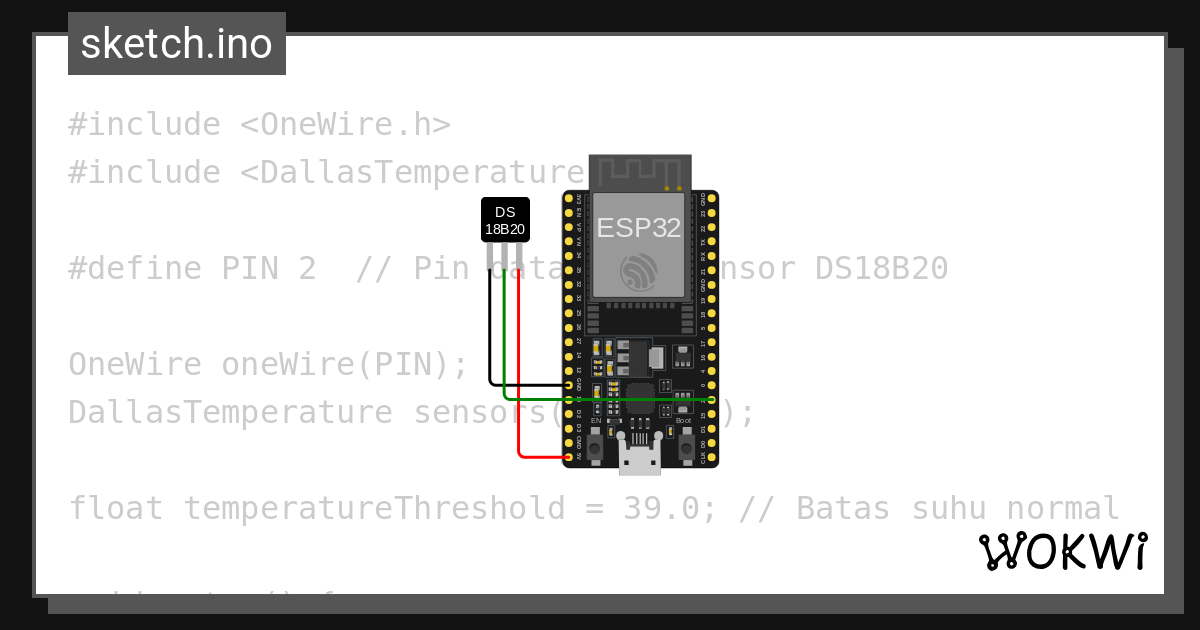 Monitoring suhu wokwi esp32 stm32 arduino simulator
