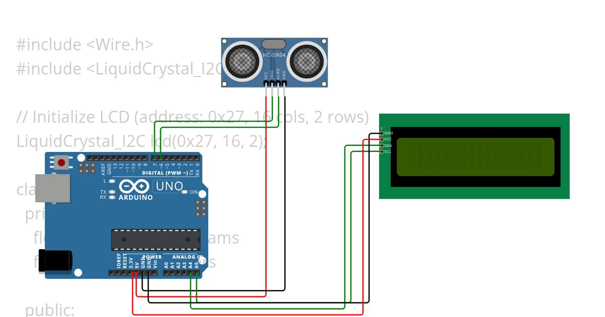 > BMI USING ULTRASONIC SENSOR simulation