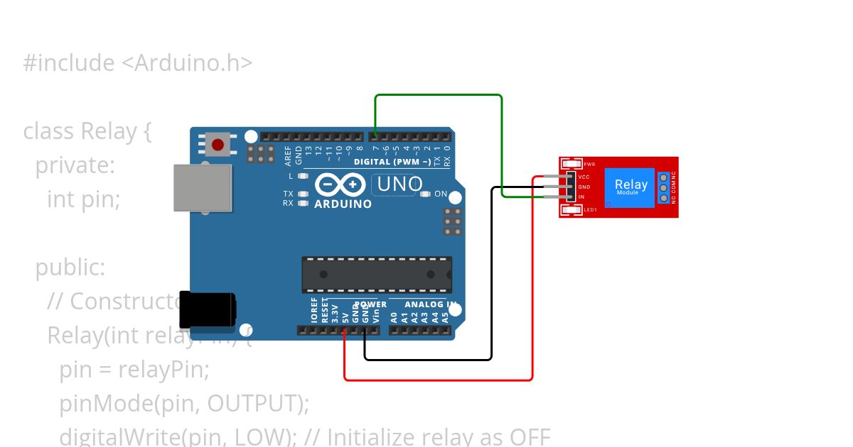 > RELAY BLINK simulation