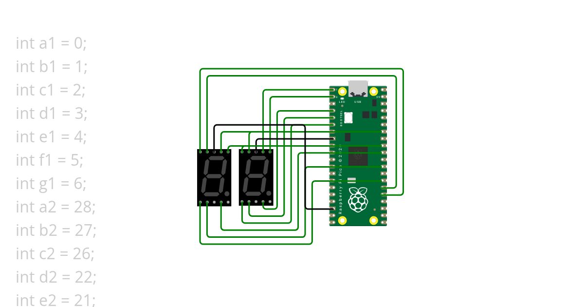 Seven Segment Task 1 simulation
