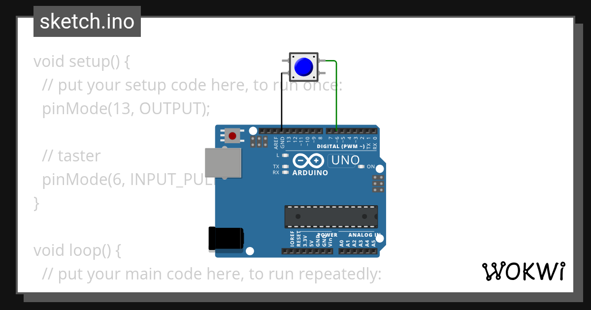 taster - Wokwi ESP32, STM32, Arduino Simulator