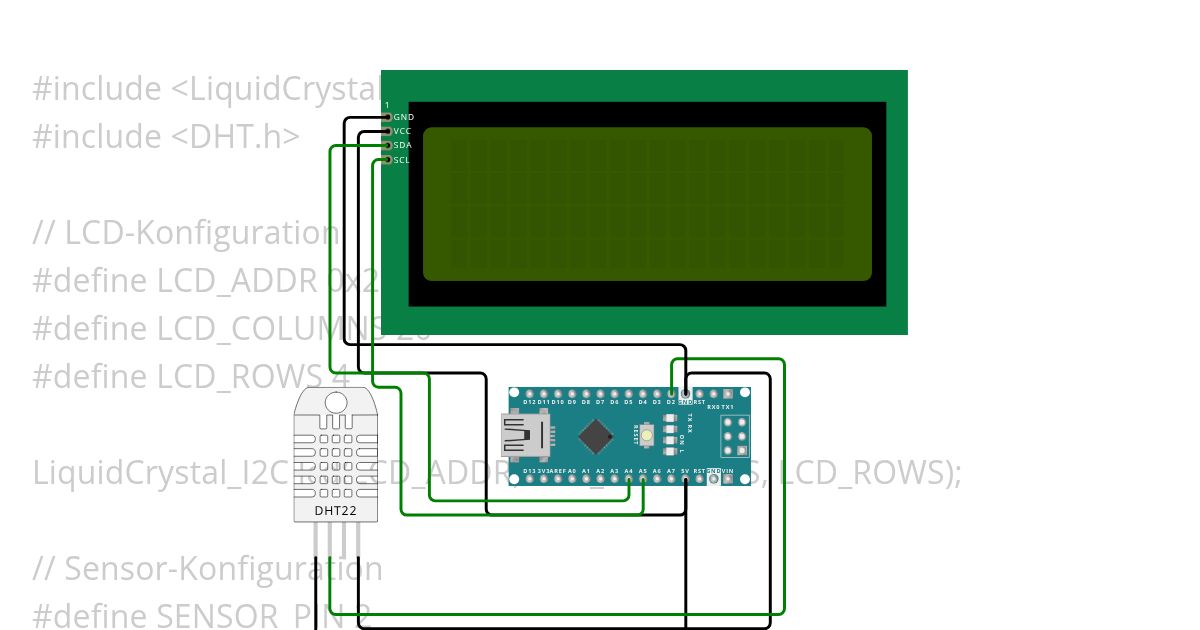 Projekt 8: Feuchtigkeitssensor  simulation