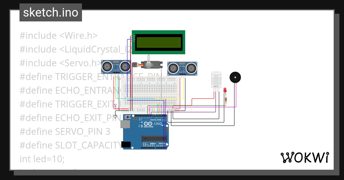 Smart parking system using Arduino test Copy - Wokwi ESP32, STM32 ...