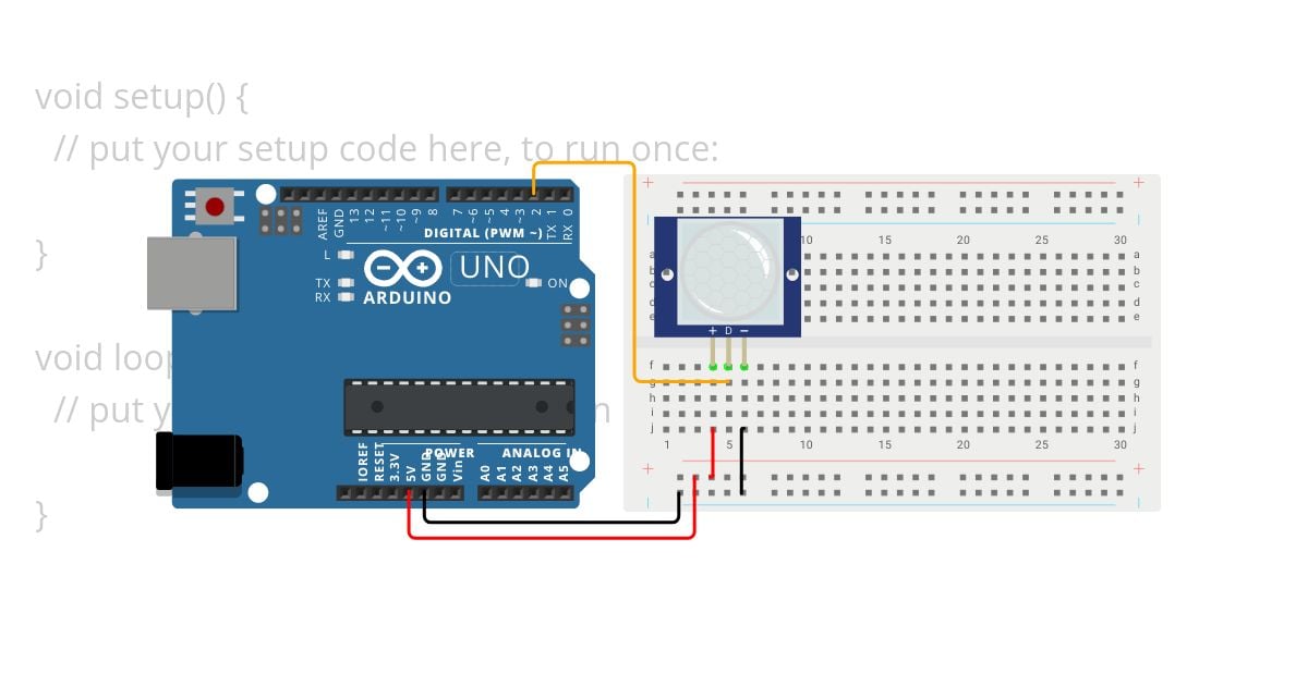 Arduino UNO - PIR 👁️ simulation