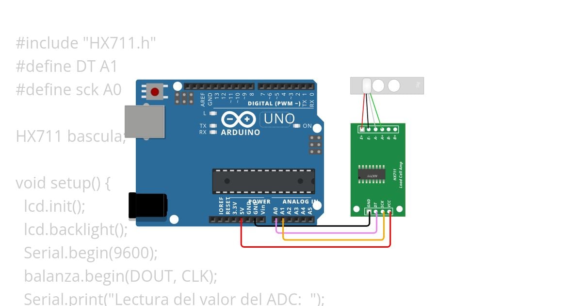 Arduino UNO - Báscula⚖️ simulation