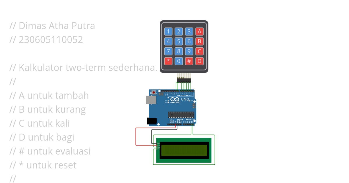Kalkulator 2-term sederhana simulation