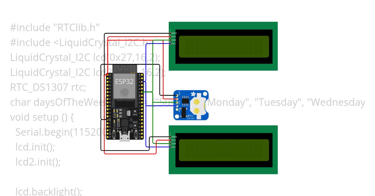ESP32_12C_RTC_2_LCD   simulation