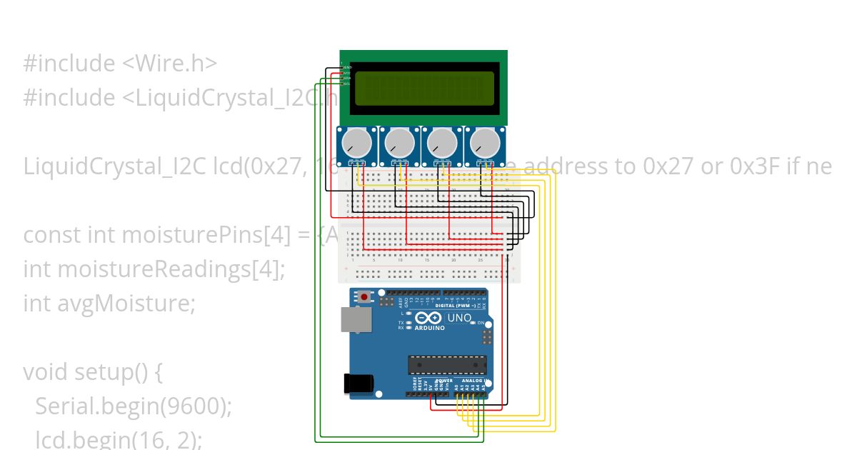 C Arduino simulation