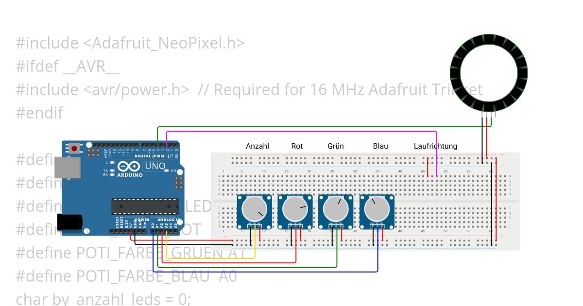 46_Neopixel_Lauflicht_ISR_Bis simulation