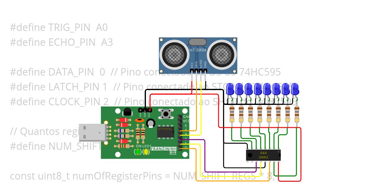 franzininho-sonar  simulation