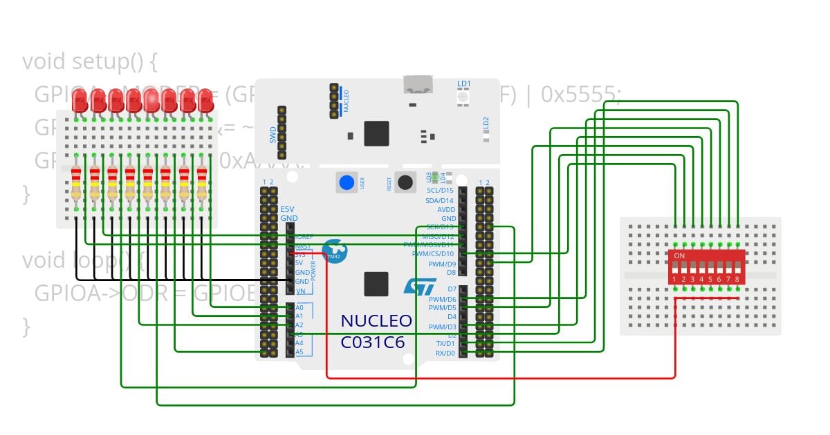 LED_DIP-Switch_Control_GPIO simulation