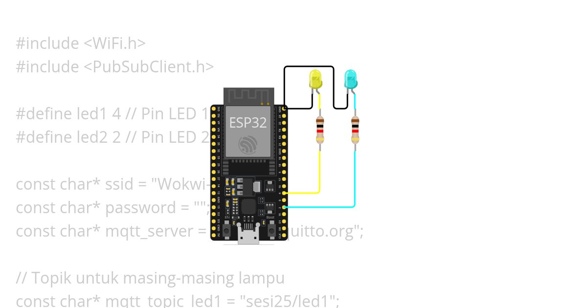 led mqtt simulation