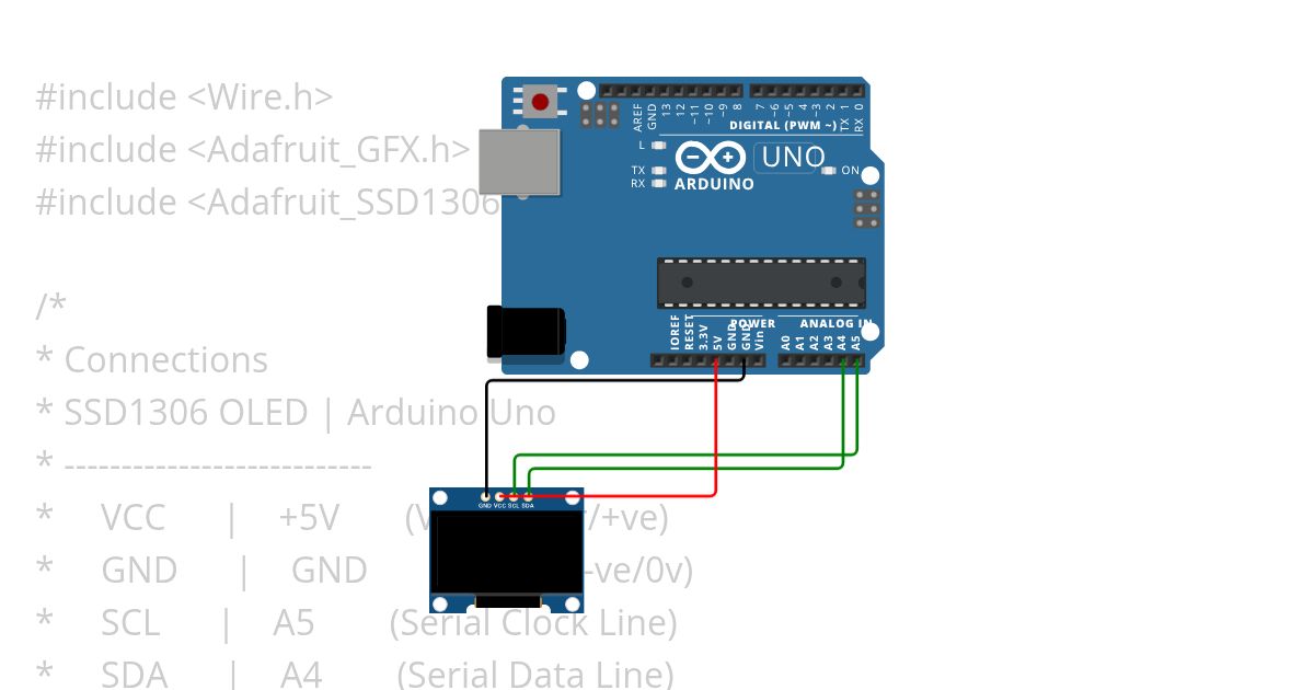 arduino uno oled i2c ssd1306 display Copy failed simulation