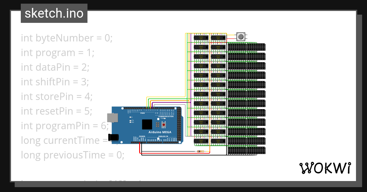 LED Matrix 2.5 - Wokwi ESP32, STM32, Arduino Simulator