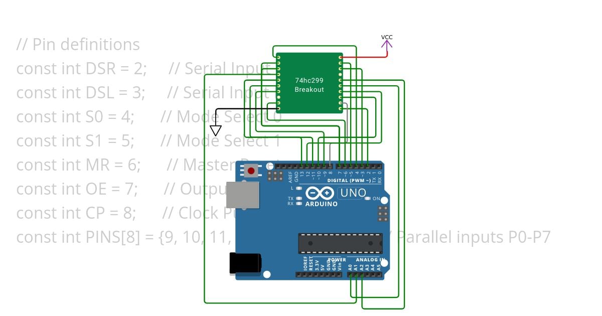 74hc299 custom chip simulation