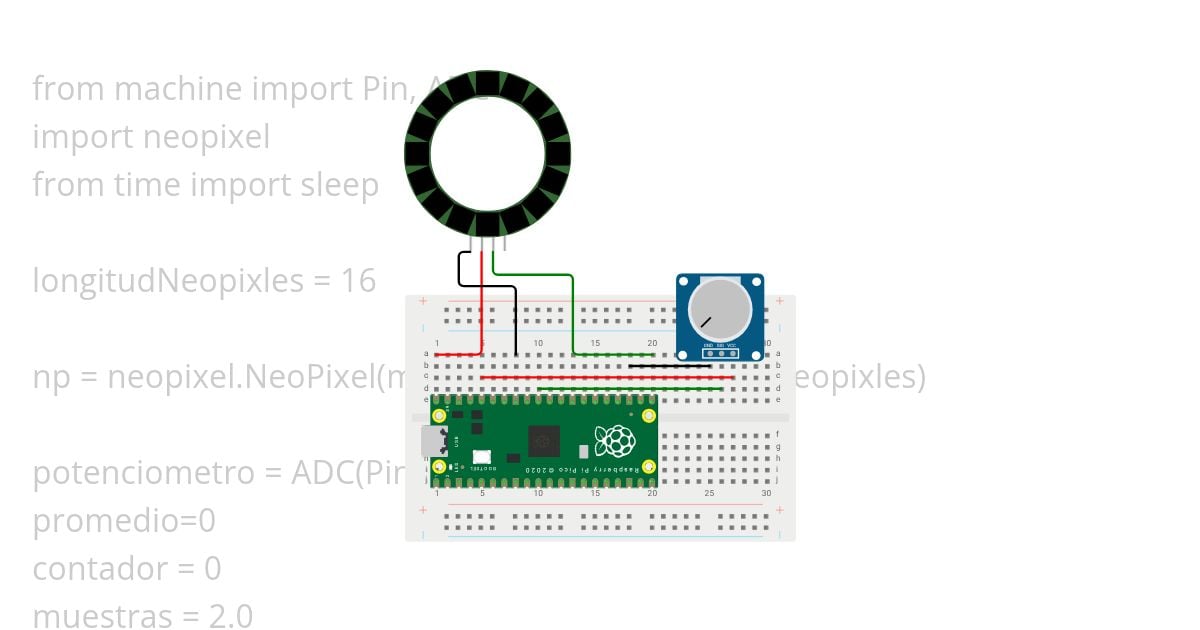 Neopixels con micrófono simulation