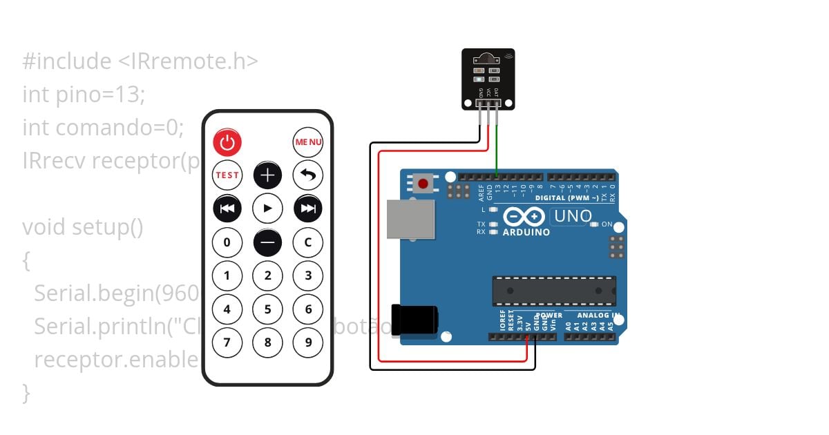 Framework Arduino II: Aula 13 IR simulation