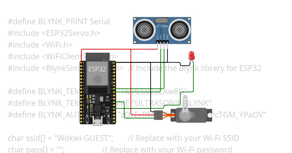 ULTRASONIK SERVO 0.1 simulation