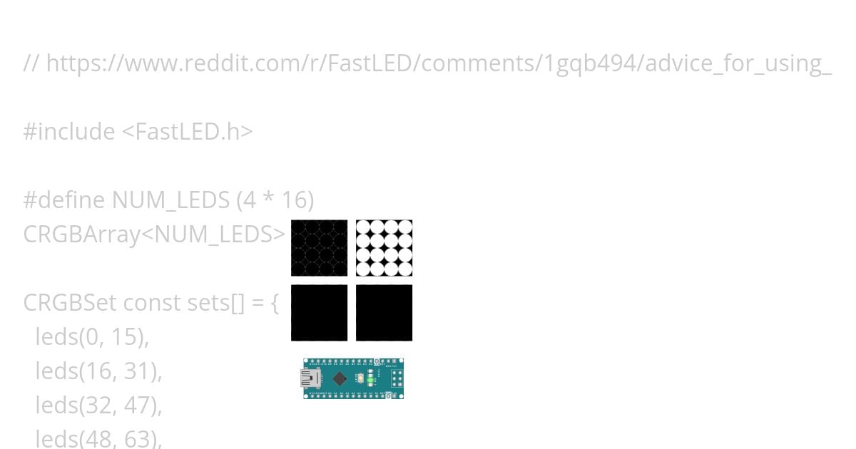 CRGBArray_CRGBSet_example4.ino simulation