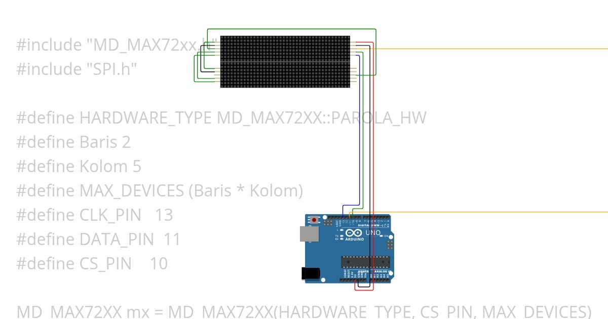 02. MAX7219 2x5 simulation