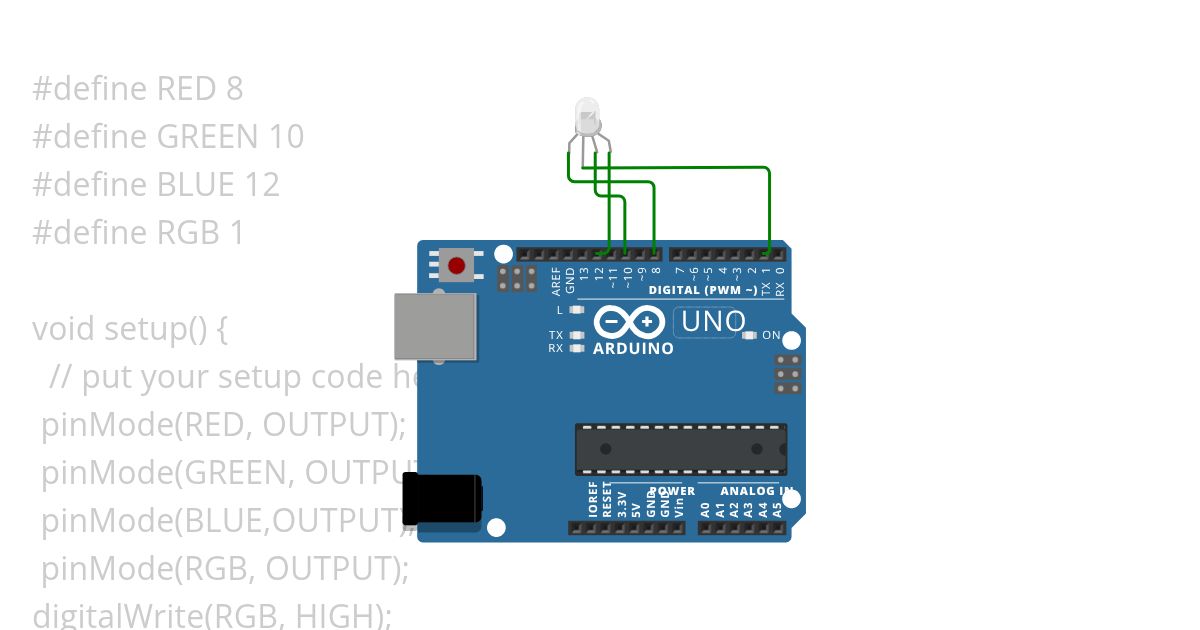 08_RGB_Blink_Once(Anode)  simulation