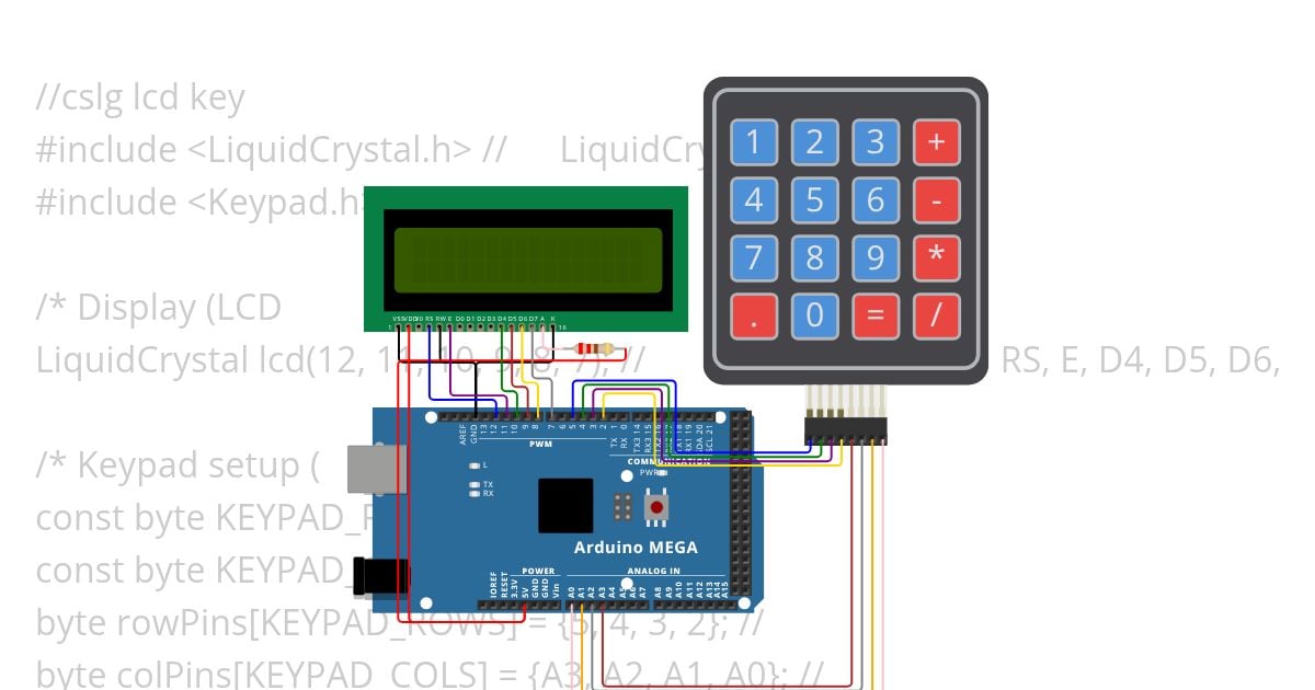 LCD_Key.ino simulation