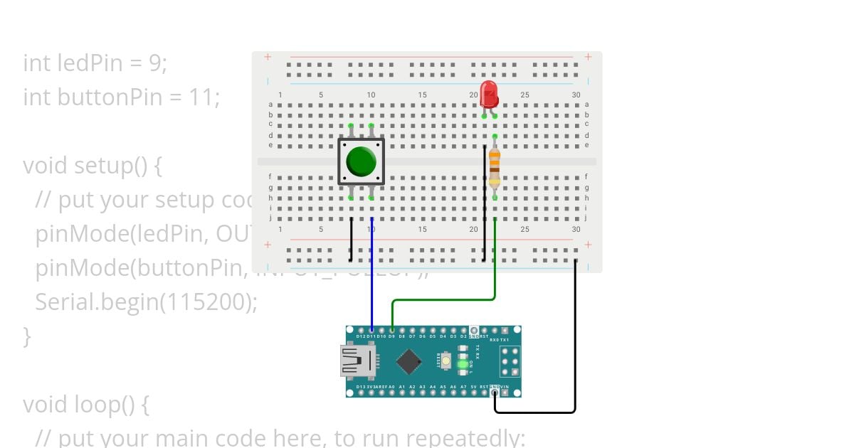 cold frog button light Copy simulation