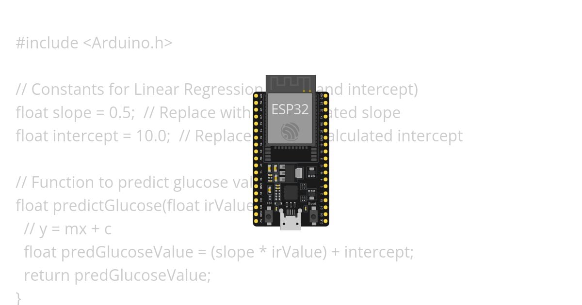 non-invasive glucometer simulation