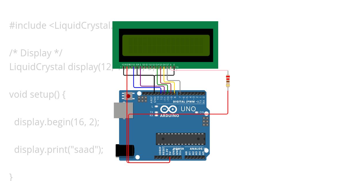 lcd arduino simulation