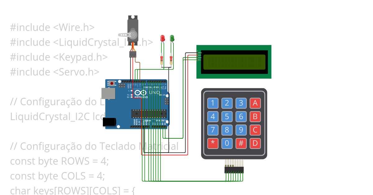 catraca com senha simulation