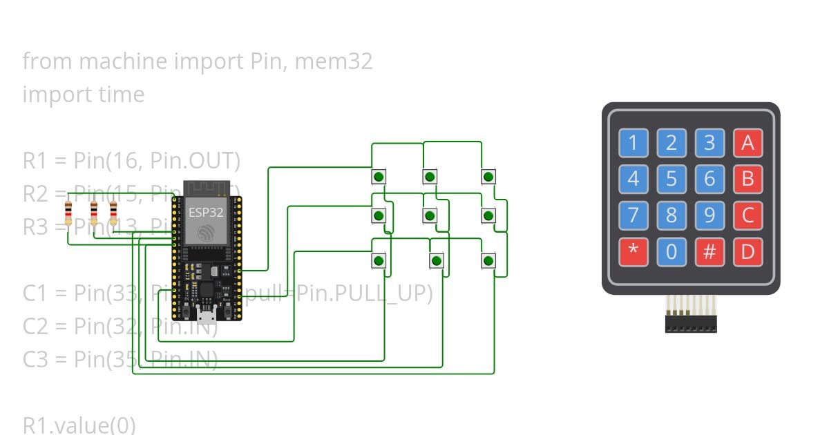Keypad Scratch simulation
