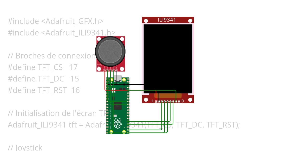 deplacementSimpleJoystickTftPico simulation