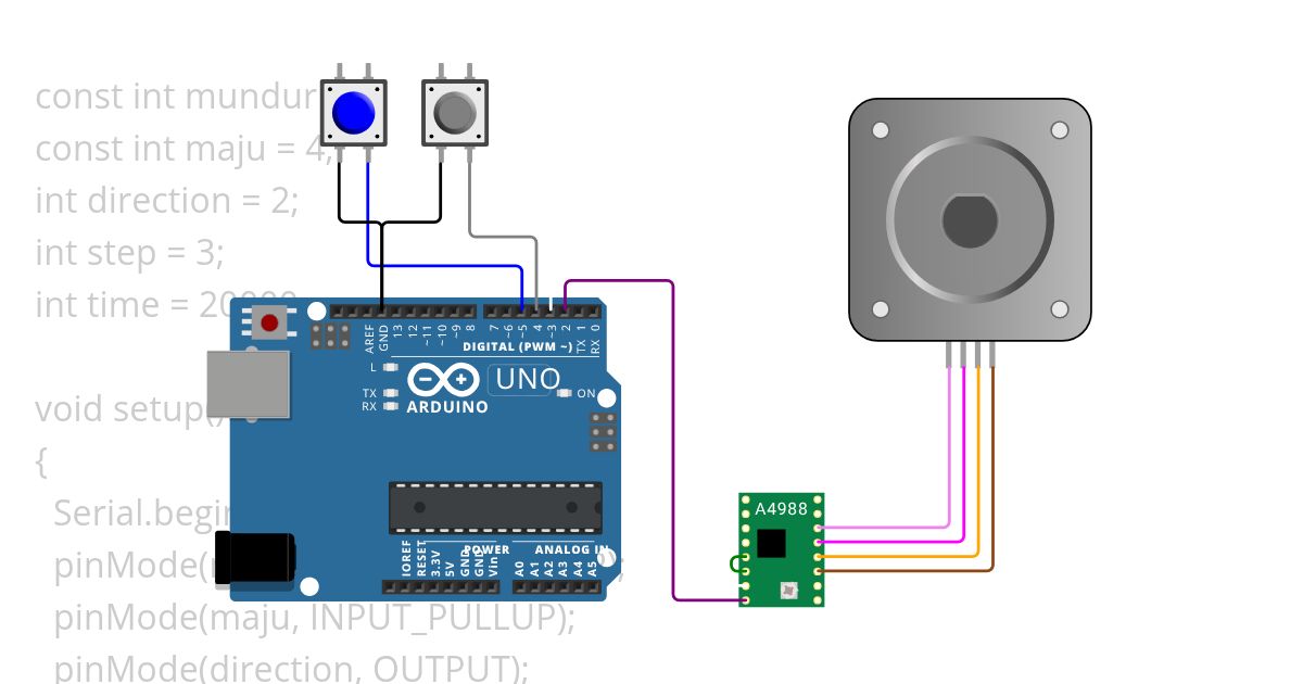 MOTOR STEPPER YEY simulation