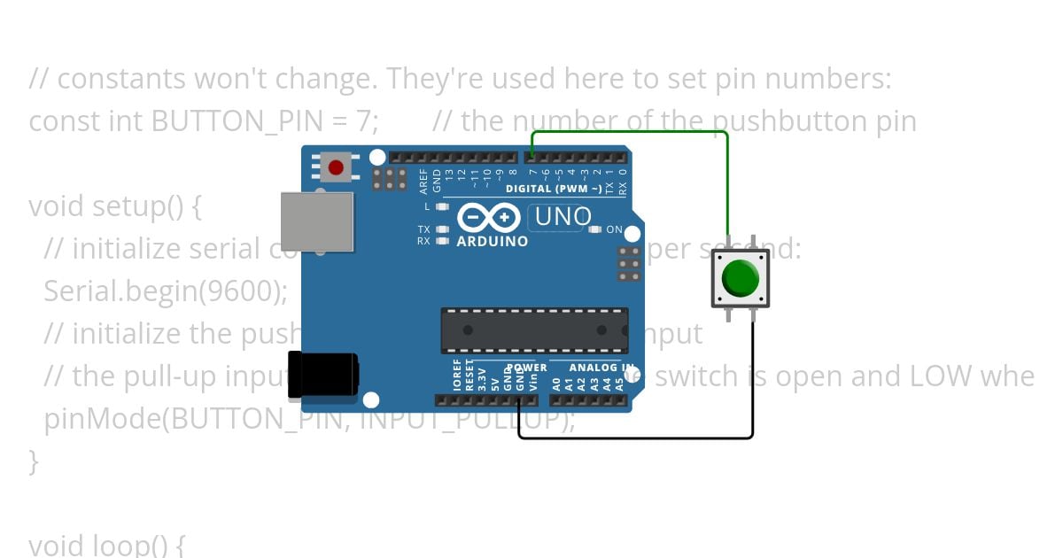 Button INPUT_PULLUP_1 simulation